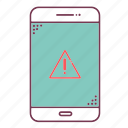 devices, error, mobile, phone, sign, smartphone, warning
