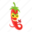 pepper, chili, spicy, cartoon, devil 