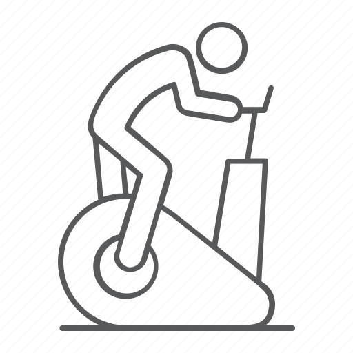 Exercise, bike, person, riding, fitness, sport, gym icon - Download on Iconfinder