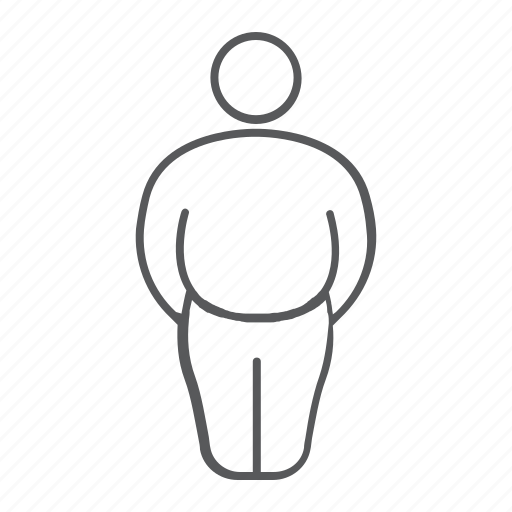 Fat, man, diabetic, overweight, fatty, body, person icon - Download on Iconfinder