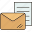 envelope, mail, letter, paper, document 
