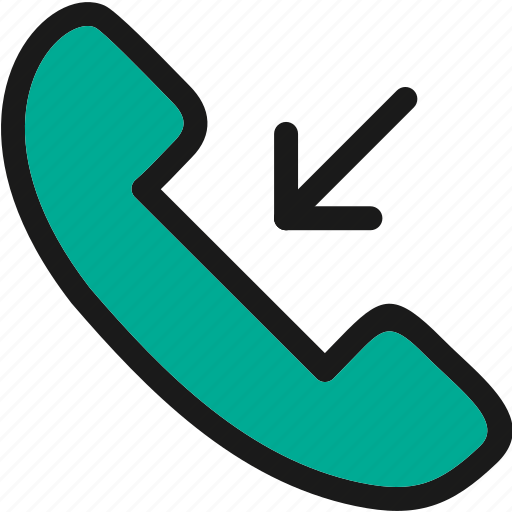 Call, handset, incoming, mobile icon - Download on Iconfinder