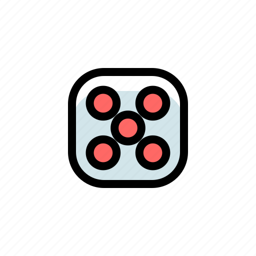 Casino, dice, five, gambling, game icon - Download on Iconfinder