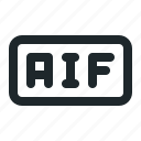 aif, audio, file, document, extension, format