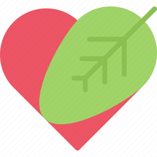 Diet, heart, leaf, love, raw, vegan, vegetarian icon - Download on Iconfinder