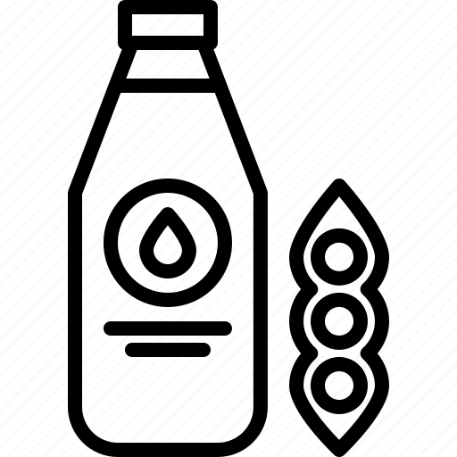 Bottle, diet, milk, raw, soy, vegan, vegetarian icon - Download on Iconfinder