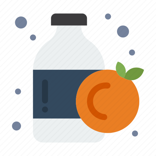 Bottle, orange icon - Download on Iconfinder on Iconfinder