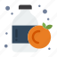 bottle, orange 