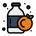 bottle, orange