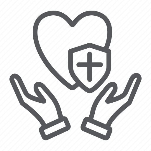 Hand, health, heart, medical, protection, safety, security icon - Download on Iconfinder