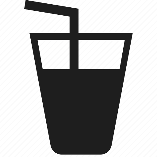 Beverage, drink, glass, straw icon - Download on Iconfinder