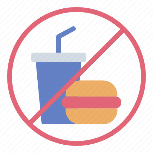 Healthy, unhealthy, diet, nutrition, no fast food, no junk food icon - Download on Iconfinder