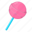 candy, lollipop, pink, round 