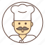 avatar, chef, cook, mustache 