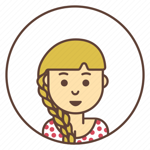 Avatar, blond, girl, hairstyle icon - Download on Iconfinder