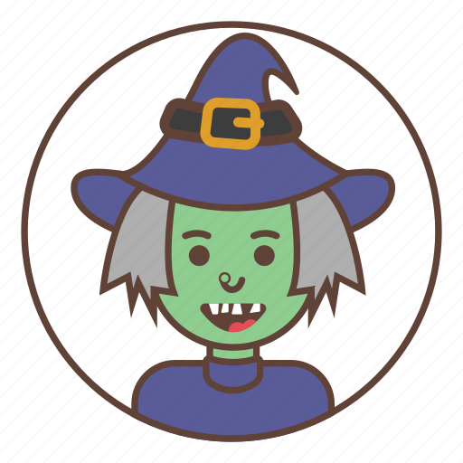 Avatar, green, hat, witch icon - Download on Iconfinder
