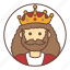 avatar, beard, crown, king 