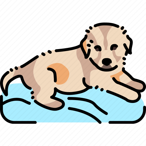 Lying, puppy, pillow icon - Download on Iconfinder