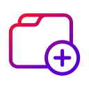 folder, add, archive, new