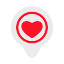 gps, love, wedding, location, placeholder, heart 