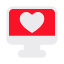 monitor, love, romantic, message, favorite 