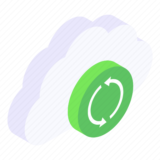 Cloud backup, cloud sync, cloud synchronization, cloud refresh, cloud update icon - Download on Iconfinder
