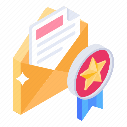 Certified mail, certified email, reward mail, reward correspondence, reward email icon - Download on Iconfinder