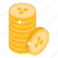 litecoins stack, internet money, digital money, blockchain, currency coins 