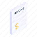 invoice, business paper, voucher, financial file, bill