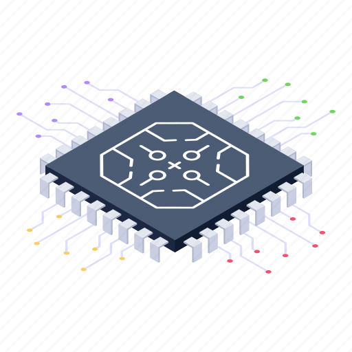 Microprocessor, microchip, integrated circuit, computer chip, memory chip icon - Download on Iconfinder