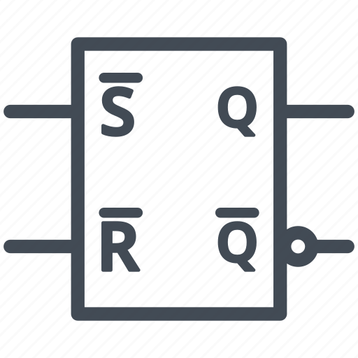 Circuit, diagram, electric, electronic, flip-flop symbol, nor asynchronous icon - Download on Iconfinder