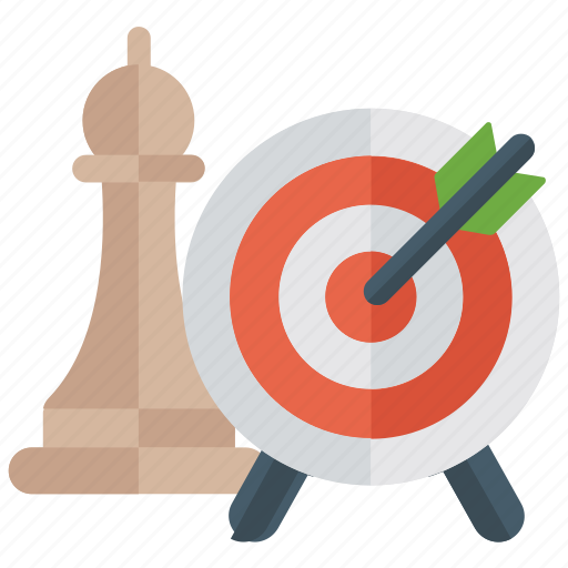 Business strategy, goal, objective, strategic target, target icon - Download on Iconfinder