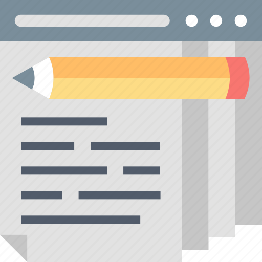Blog, management, journal, marketing, opinion, pencil, text icon - Download on Iconfinder