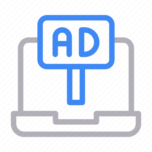 Ad, banner, laptop, marketing, online icon - Download on Iconfinder