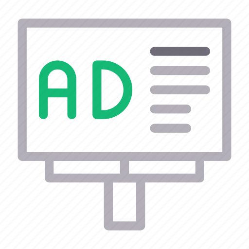 Ads, advertisement, banner, board, marketing icon - Download on Iconfinder