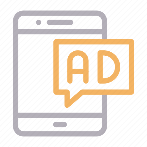 Ads, advertisement, marketing, mobile, phone icon - Download on Iconfinder
