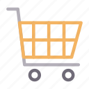 basket, cart, shopping, store, trolley