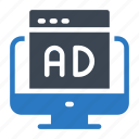ad, advertisement, digital, online, screen