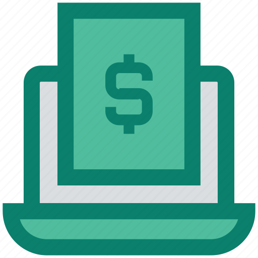 Computer, digital marketing, document, dollar, file, laptop icon - Download on Iconfinder