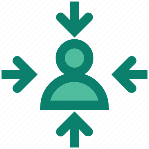 Arrows, digital marketing, focus, user, user centered icon - Download on Iconfinder
