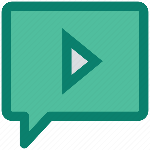 Chat, digital, media, message, play icon - Download on Iconfinder