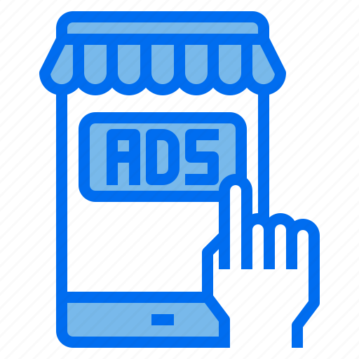Ads, digital, hands, marketing, mobile, shop icon - Download on Iconfinder