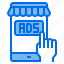 ads, digital, hands, marketing, mobile, shop 
