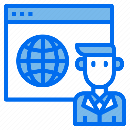 Digital, globe, man, marketing, online, website icon - Download on Iconfinder