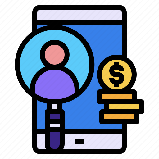 Coins, fine, mobile, money icon - Download on Iconfinder