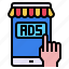 ads, marketing, mobile, shop 