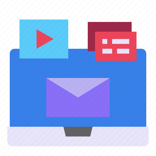 Laptop, mail, marketing, media icon - Download on Iconfinder