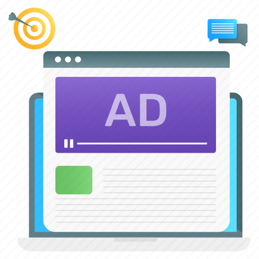 Advertisement campaign, digital advertisement, web ad, online advertisement, digital marketing icon - Download on Iconfinder