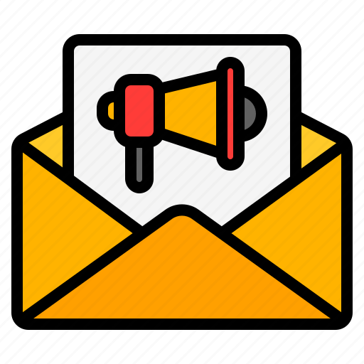 Email, marketing, mail, message, communication, advertising, promotion icon - Download on Iconfinder