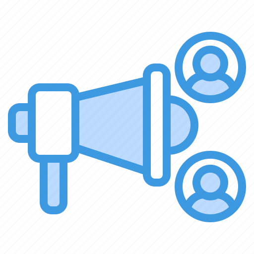 Marketing, social media, advertising, megaphone, user, promotion, announcement icon - Download on Iconfinder